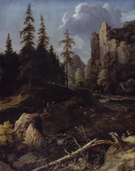 Paisagem montanhosa norueguesa