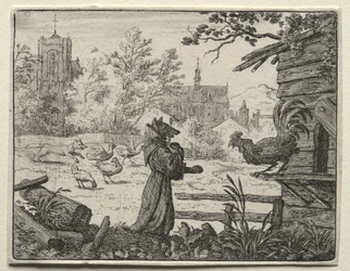 Reynard the Fox: Reynard disfarçado de monge