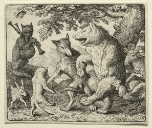 Reynard the Fox: O lobo e o urso celebram sua liberdade.