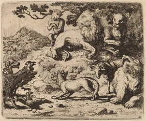 Os inimigos de Reynard estão consternados, provavelmente c. 16451656.