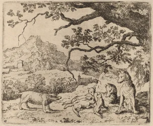 O Texugo Enviado como Mensageiro, provavelmente c. 16451656.