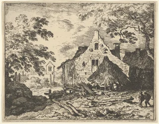 O Haybarn com Telhado Móvel, século XVII.