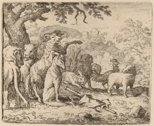 O Carneiro Abençoa Reynard, provavelmente c. 16451656.
