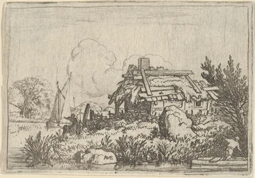 A Casa Arruinada, Rodeada de Água, Século XVII.
