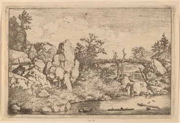 Dois troncos na água, provavelmente c. 16451656.