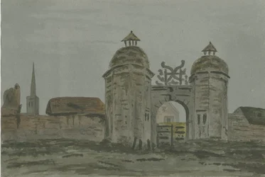 Hamstall Ridware Hall - Porters "Alojamentos: pintura a óleo, nd [1824-1882]