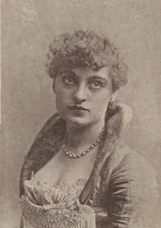 Charlotte Tittell, da série Atrizes N67 promovendo Virginia Brights Cigarett..., ca. 1888.