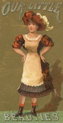 Da série Girls and Children N58 promovendo Cigarros Our Little Beauties for Alle..., 1887.