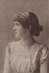 Kitty Welch, da série Atrizes N67 promovendo Virginia Brights Cigarettes for..., ca. 1888.