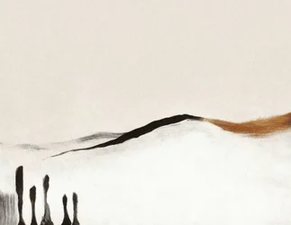 Horizonte desértico abstrato
