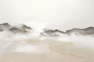 Paisagem Dourada Abstrata