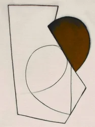 Abstrato geométrico castanho