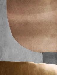 Formas em cobre escovado