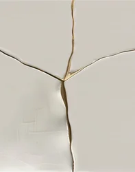 Kintsugi Dourado Elegante