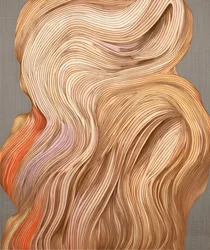 Ondas loiras esvoaçantes
