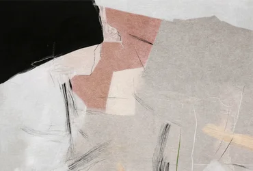 Composição abstrata em tons suaves