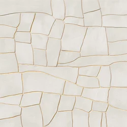 Padrão Branco Dourado Orgânico