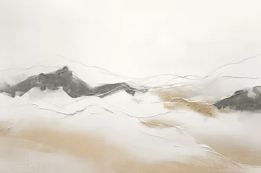 Montanhas abstratas e serenas