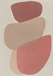 Formas em terracota cor de rosa