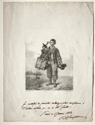 Garoto tocador de órgão