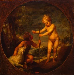Cristo e João Batista como crianças, ca 1665