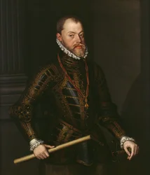 Filipe II de Espanha (1527-98) c.1570 (óleo sobre tela)