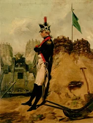 Alexander Hamilton (1757-1804) no Uniforme da Artilharia de Nova York