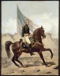 General Andrew Jackson na Batalha de Nova Orleans