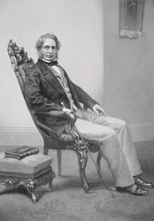 Retrato de Henry Wadsworth Longfellow (1807-82)