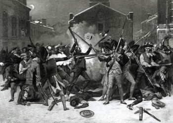 O massacre de Boston, 5 de março de 1770