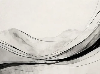 Fluxo da Montanha de Tinta Abstrata