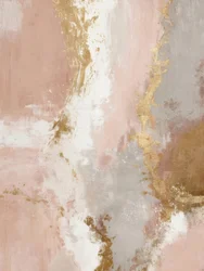 Abstração em Ouro Rosado