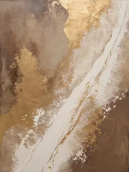 Fluxo Abstrato Dourado