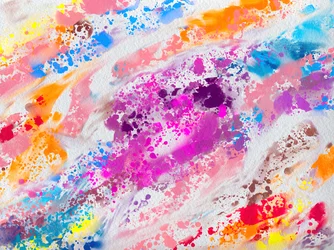 Salpicos de tinta vibrantes