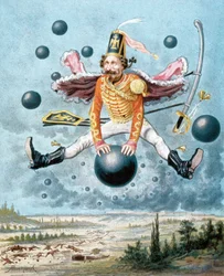 As Surpreendentes Aventuras do Barão Munchausen, ilustração de Alphonse Adolphe Bichard (1879)