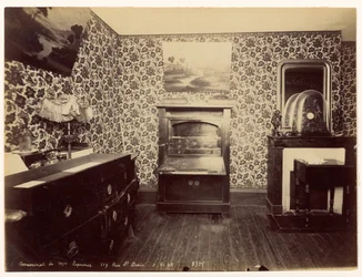 Assassinato de Madame Leprince ... Vista do quarto de dormir