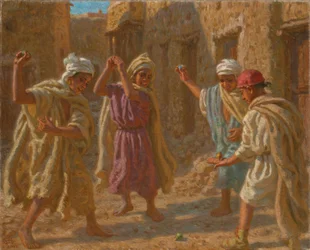 Jogo de piões; The Spinning Top, c.1924 (óleo sobre tela)