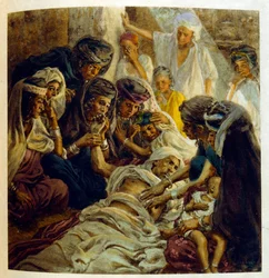 Ilustração de Dinet de "Mirages" Cenas da vida árabe. 1906. Mirages, Scenes De La Vie Arab foi ilustrado por Etienne Dinet com comentários de Silman Ben Ibrahim Bamer. Nasreddine Dinet nasceu como Alphonse-Etienne Dinet; (1861-1929) foi um francês
