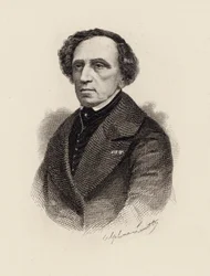 Retrato do compositor Giacomo Meyerbeer 1791-1864, 1875.
