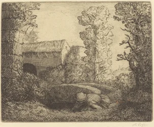 Ponte no moinho Le pont du moulin.