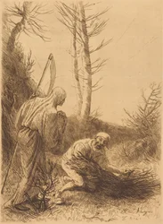 A Morte e o Lenhador, 2.ª gravura (Le mort et le bucheron)