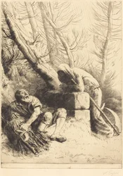 A Morte e o Lenhador, 4ª placa (La mort et le bucheron)