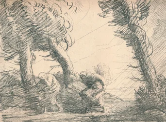 Ceifeiras surpreendidas pela tempestade, c1900, 1923