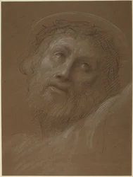 Cabeça de Cristo coroada de espinhos