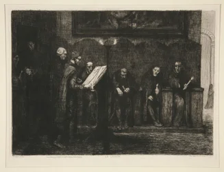 Les chantres espagnols, ou Le lutrin (os cantores espanhóis, ou o púlpito)