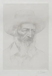 Retrato de Alfred Lord Tennyson.