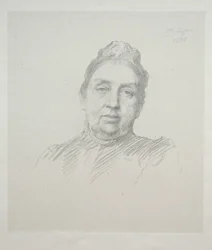 Retrato de Madame Kemp, Front View 3rd Plate.