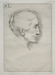 Retrato da sra. Placa de Emily Hughes ø.