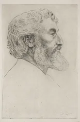 Retrato de Sir Frederick Leighton (primeira placa)
