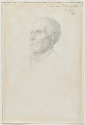 Retrato de Sir Frederick W. Burton, diretor da Galeria Nacional, Londres, 1881.